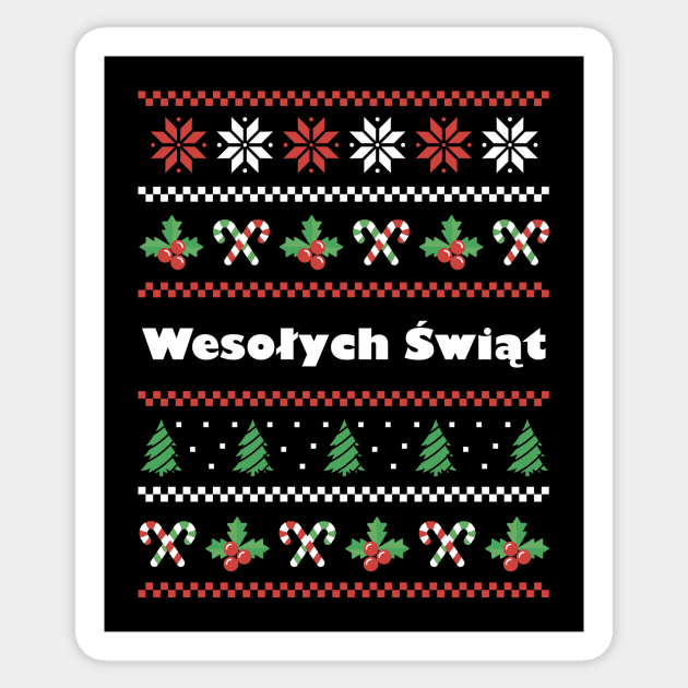 Polish Christmas Wesolych Swiat Sticker by SunburstGeo